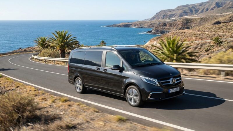 Mercedes-Benz V-Class kjøretest på Tenerife